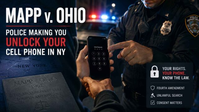 Can Police Make You Unlock Your Phone During a Stop in NY? (Part 2 of 2 Mapp vs. Ohio) #TrafficStop #SearchandSeizure #CivilRights #CohensLawFirm